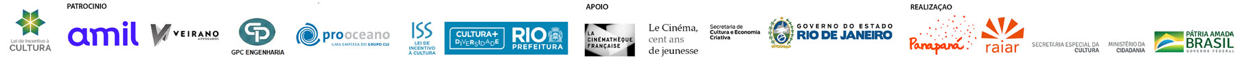 Patrocíno, Apoio e realização - Diversos logotipos